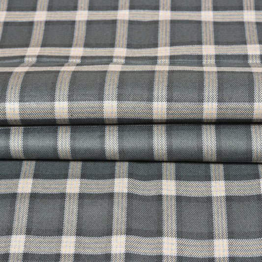 Gray-Beige-Checks-Tweed-Wool-Fabric-90767