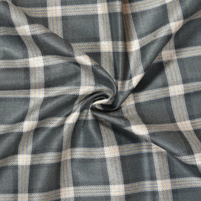 Gray-Beige-Checks-Tweed-Wool-Fabric-90767