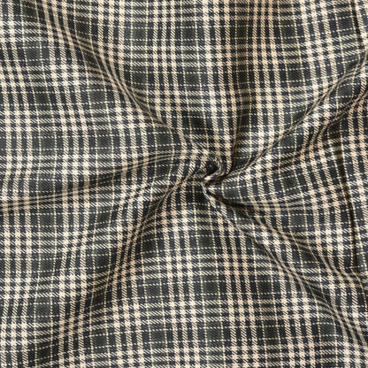 Black-Beige-Checks-Tweed-Wool-Fabric-90771
