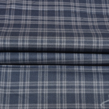Black-Gray-Checks-Tweed-Wool-Fabric-90773