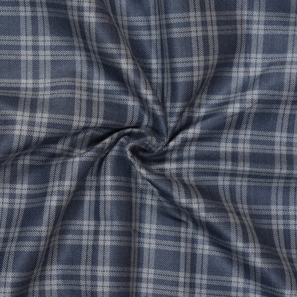 Black-Gray-Checks-Tweed-Wool-Fabric-90773
