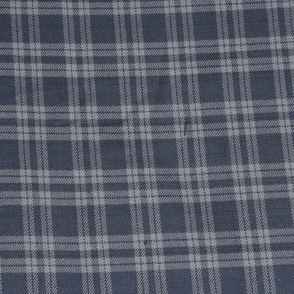 Black-Gray-Checks-Tweed-Wool-Fabric-90773