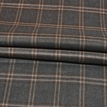 Black-Beige-Checks-Tweed-Wool-Fabric-90774