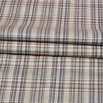 Beige-Brown-Checks-Tweed-Wool-Fabric-90775