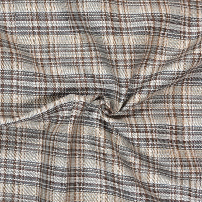 Beige-Brown-Checks-Tweed-Wool-Fabric-90775