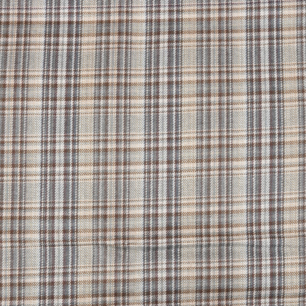 Beige-Brown-Checks-Tweed-Wool-Fabric-90775