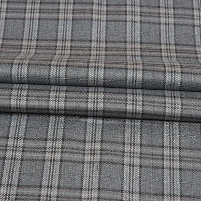Gray-Black-Checks-Tweed-Wool-Fabric-90779