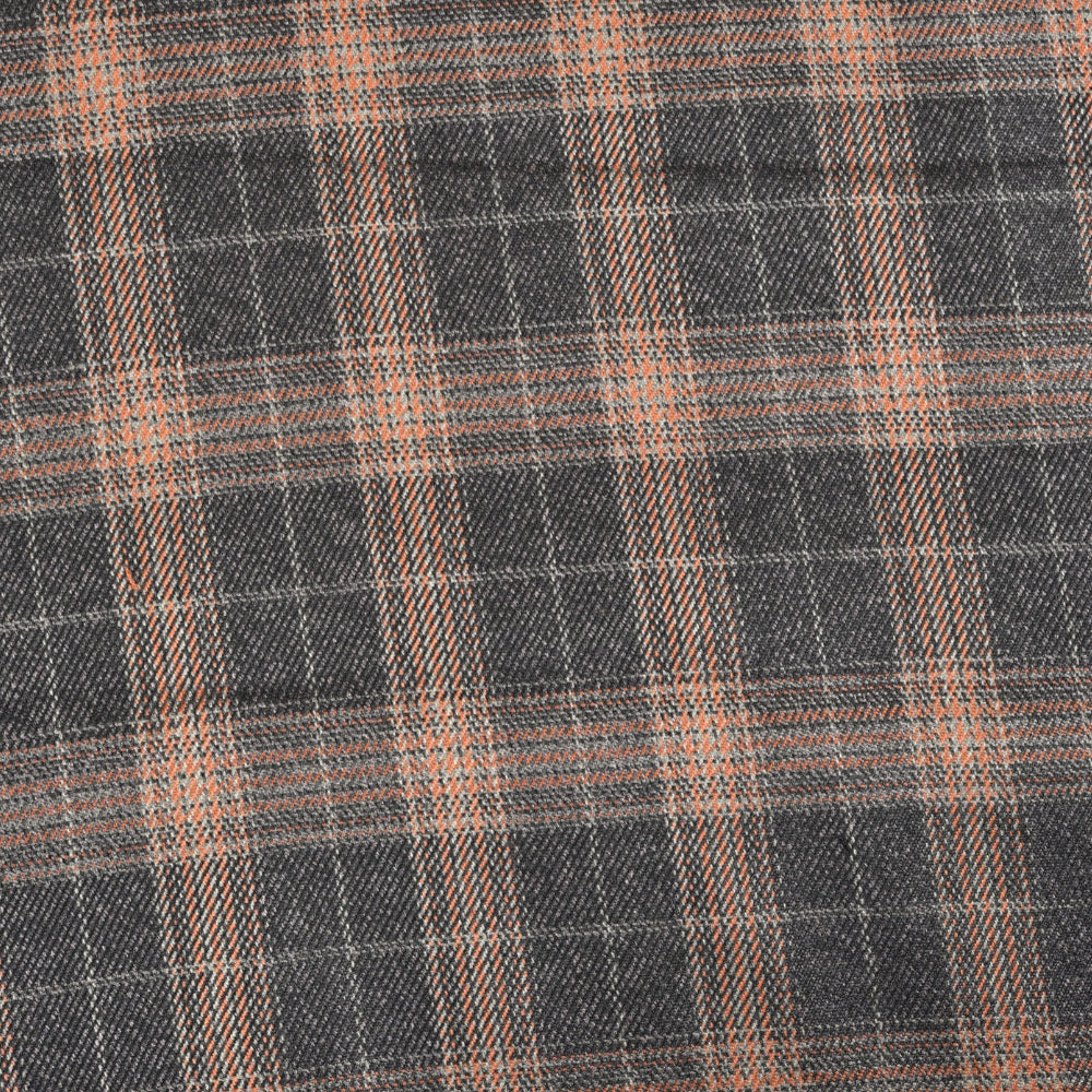 Black-Brown-Checks-Tweed-Wool-Fabric-90781