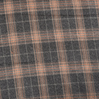 Black-Brown-Checks-Tweed-Wool-Fabric-90781