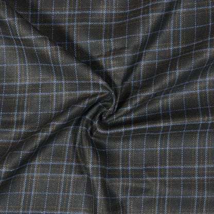 Black-Blue-Checks-Tweed-Wool-Fabric-90782