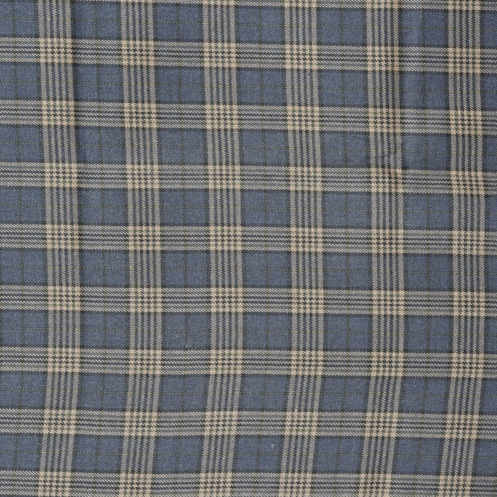 Blue-Beige-Checks-Tweed-Wool-Fabric-90783