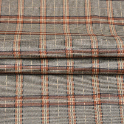 Gray-Brown-Checks-Tweed-Wool-Fabric-90786