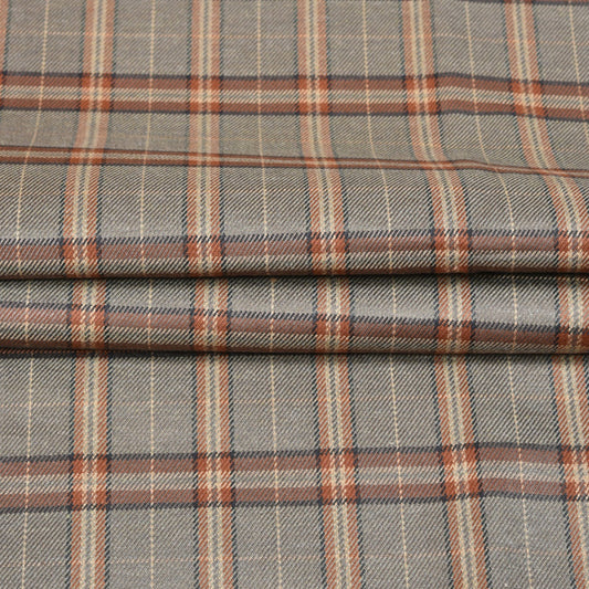 Gray-Brown-Checks-Tweed-Wool-Fabric-90786