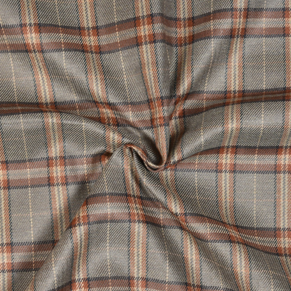 Gray-Brown-Checks-Tweed-Wool-Fabric-90786