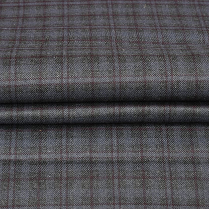 Gray-Black-Checks-Tweed-Wool-Fabric-90787