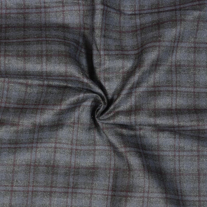 Gray-Black-Checks-Tweed-Wool-Fabric-90787