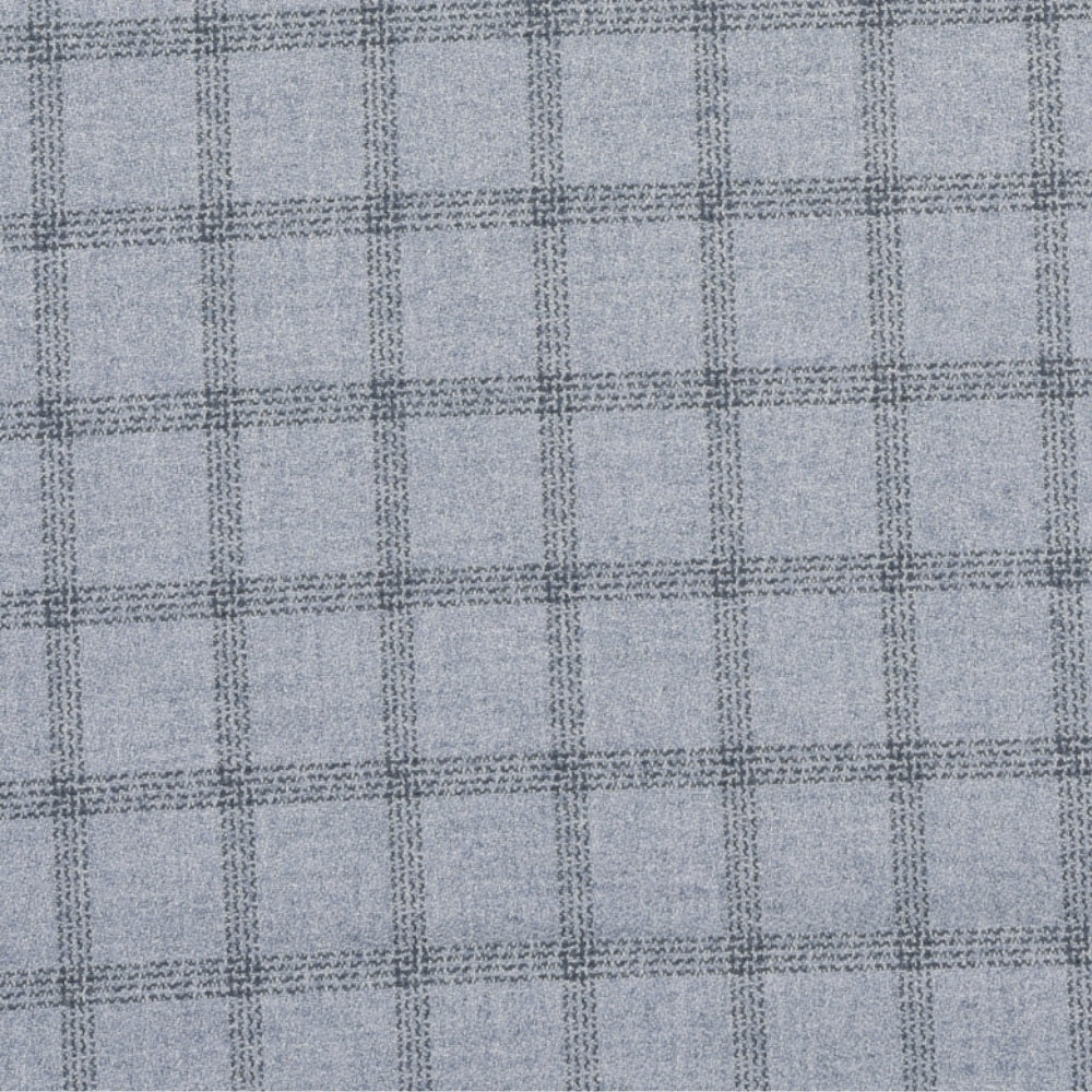 Wool Blazer Fabric (2 Meter)-White Black Checks-90650