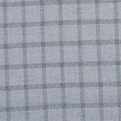 Wool Blazer Fabric (2 Meter)-White Black Checks-90650